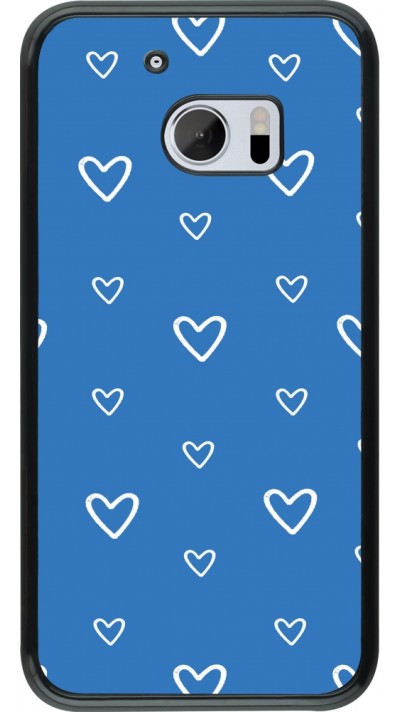 Coque HTC 10 - Valentine 2023 blue hearts