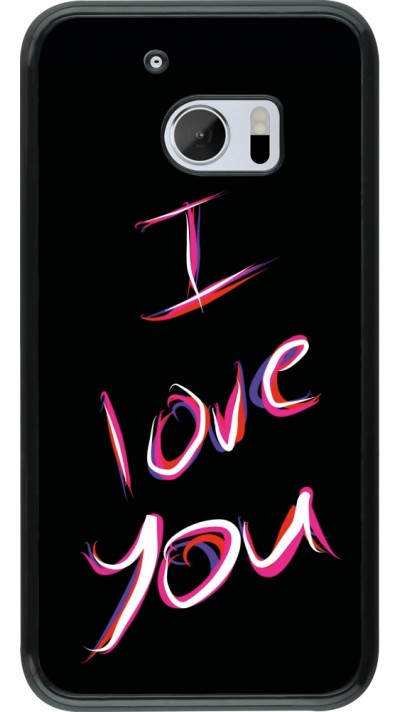 Coque HTC 10 - Valentine 2023 colorful I love you