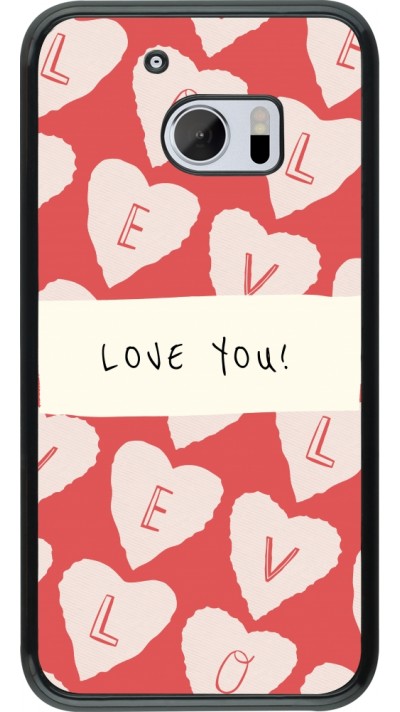 Coque HTC 10 - Valentine 2023 love you note