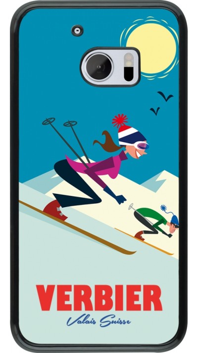 HTC 10 Case Hülle - Verbier Ski Downhill