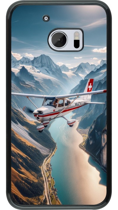 HTC 10 Case Hülle - Schweizer Alpenflug