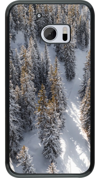 Coque HTC 10 - Winter 22 snowy forest