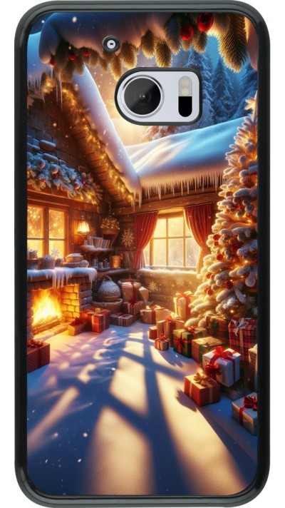 Coque HTC 10 - Noël Chalet Féerie
