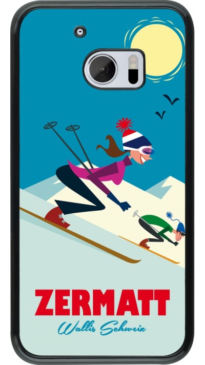 HTC 10 Case Hülle - Zermatt Ski Downhill