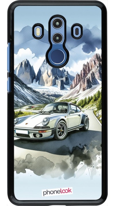 Coque Huawei Mate 10 Pro - Porsche 911 Mountain Watercolor
