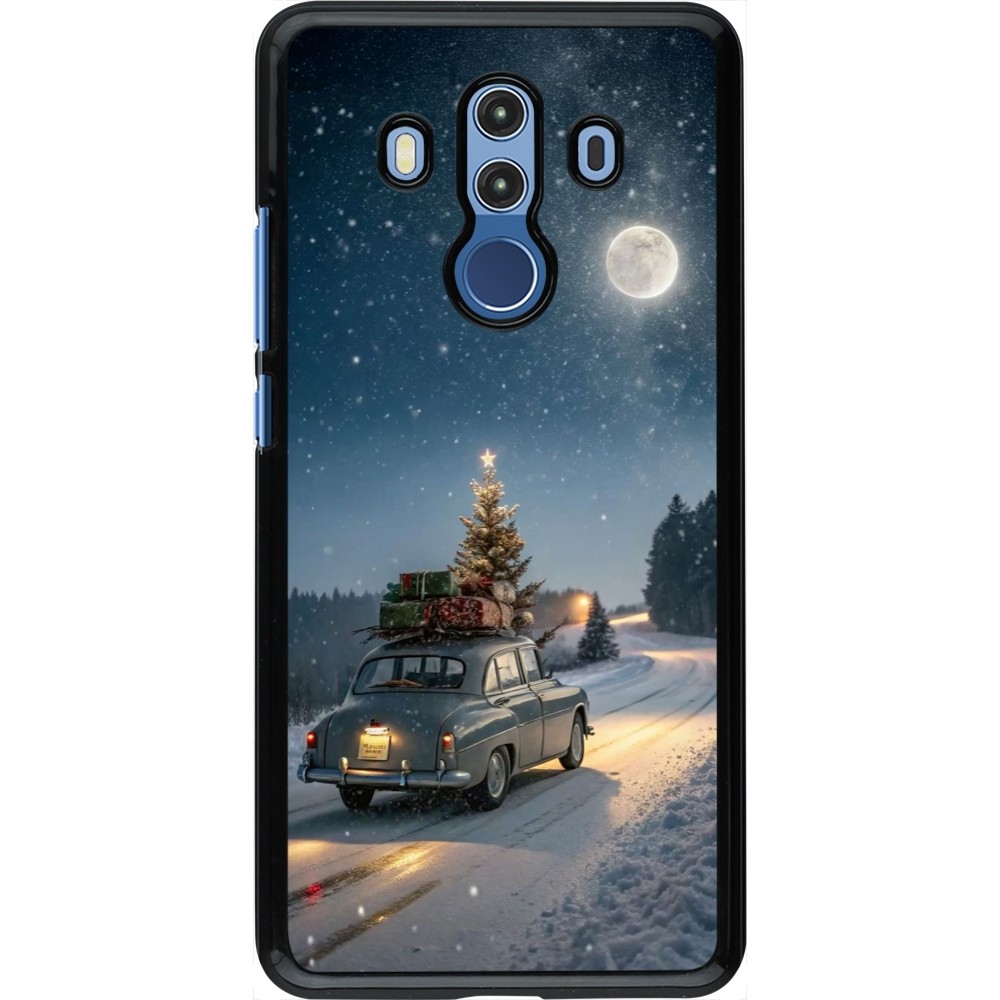 Coque Huawei Mate 10 Pro - Christmas 25 Car with Tree Xmas