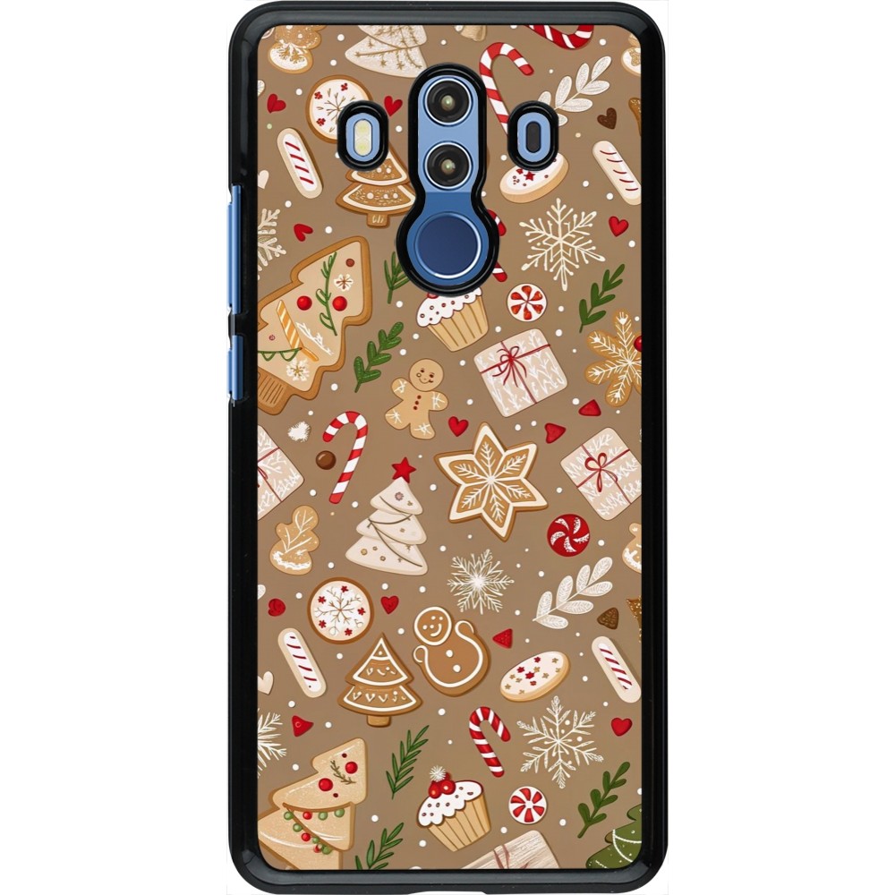 Coque Huawei Mate 10 Pro - Christmas 25 Pattern Ginger Cookie