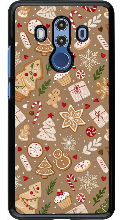 Coque Huawei Mate 10 Pro - Christmas 25 Pattern Ginger Cookie
