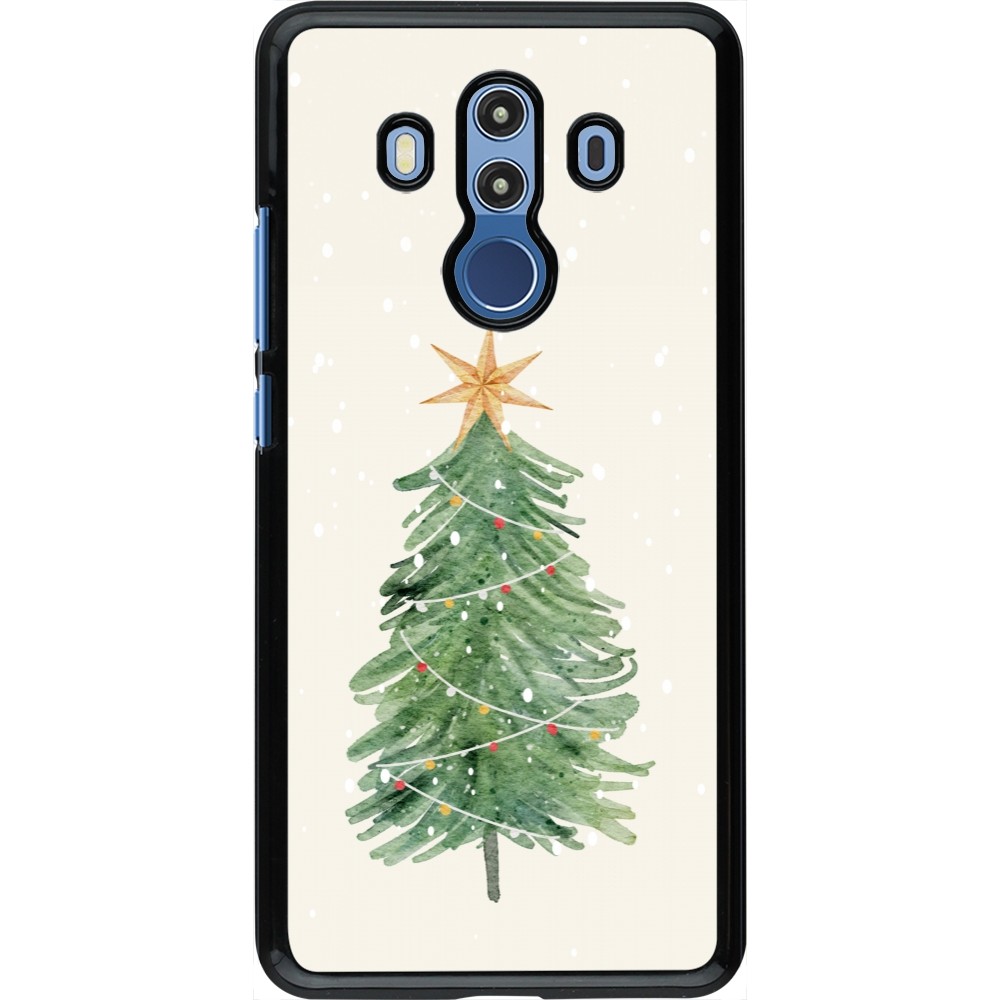 Coque Huawei Mate 10 Pro - Christmas 25 Sketch Tree
