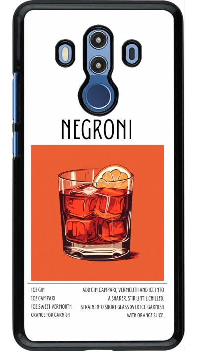 Coque Huawei Mate 10 Pro - Cocktail recette Negroni
