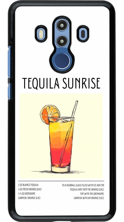 Coque Huawei Mate 10 Pro - Cocktail recette Tequila Sunrise