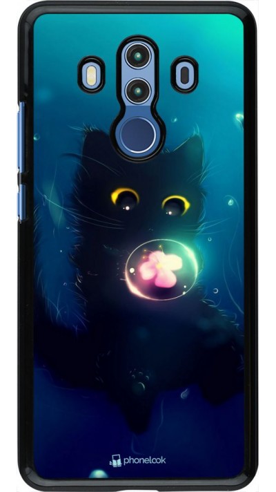 Hülle Huawei Mate 10 Pro - Cute Cat Bubble