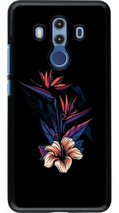 Hülle Huawei Mate 10 Pro - Dark Flowers