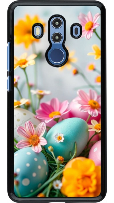 Coque Huawei Mate 10 Pro - Easter 2026 Eggs with flowers