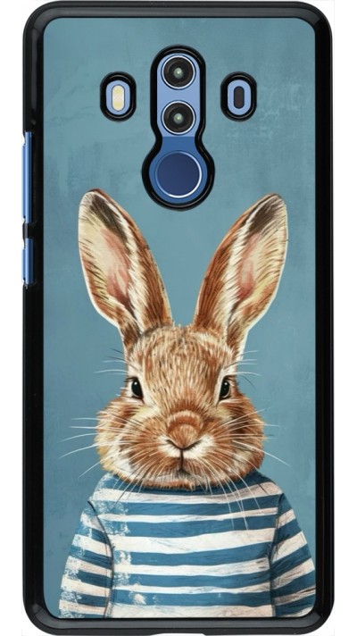 Coque Huawei Mate 10 Pro - Easter 2026 Rabbit navy