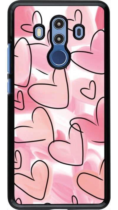 Coque Huawei Mate 10 Pro - Easter 2023 pink hearts