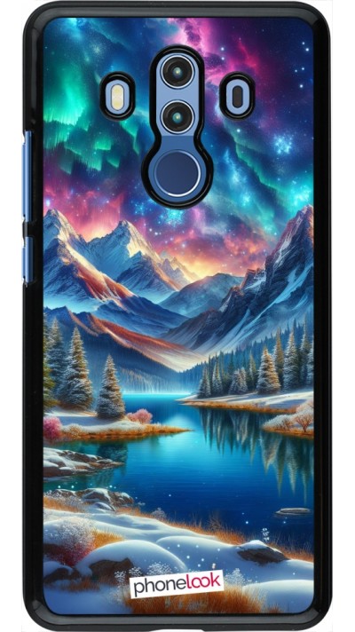 Coque Huawei Mate 10 Pro - Fantasy Mountain Lake Sky Stars