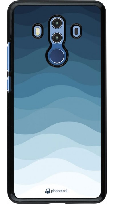 Coque Huawei Mate 10 Pro - Flat Blue Waves