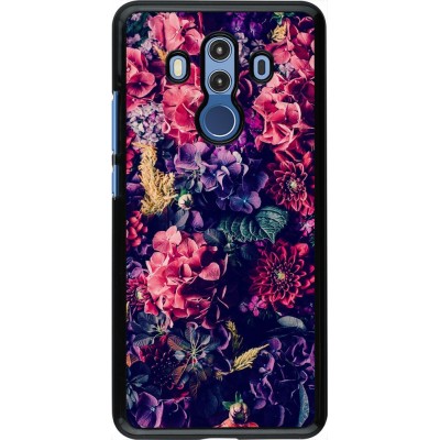 Hülle Huawei Mate 10 Pro - Flowers Dark