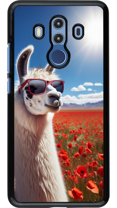 Coque Huawei Mate 10 Pro - Lama Chic en Coquelicot