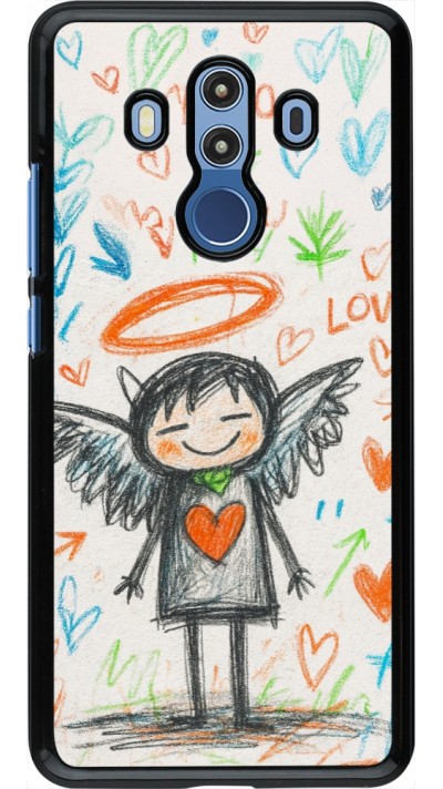 Huawei Mate 10 Pro Case Hülle - Little Angel Sketch Love