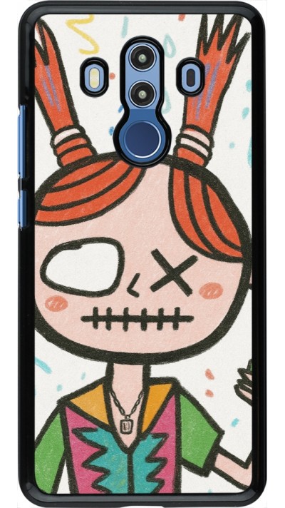Huawei Mate 10 Pro Case Hülle - Little Girl Sketch