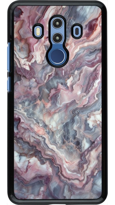 Huawei Mate 10 Pro Case Hülle - Violetter silberner Marmor