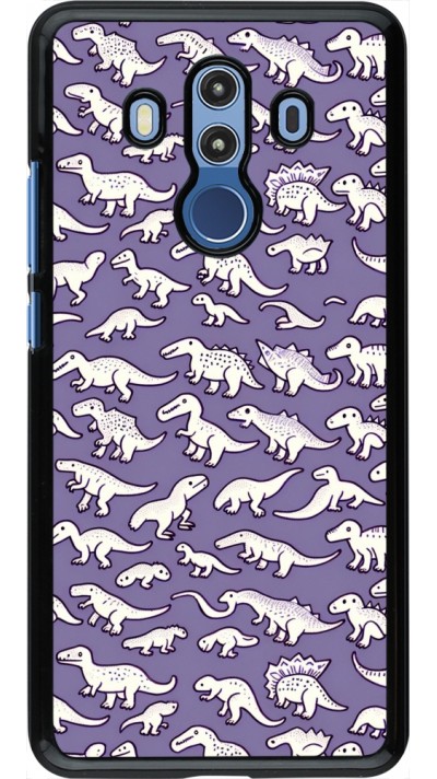 Coque Huawei Mate 10 Pro - Mini dino pattern violet