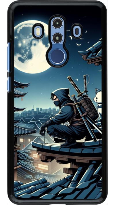 Coque Huawei Mate 10 Pro - Ninja sous la lune