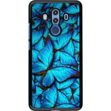 Coque Huawei Mate 10 Pro - Papillon - Bleu
