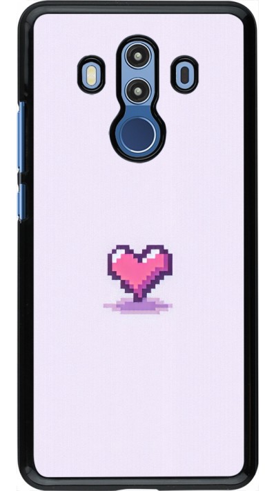 Coque Huawei Mate 10 Pro - Pixel Coeur Violet Clair