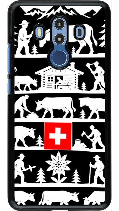 Coque Huawei Mate 10 Pro - Poya Suisse 1 noir