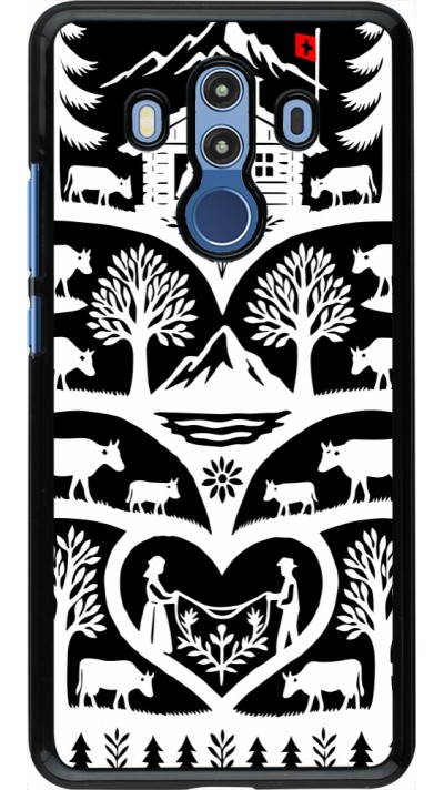 Coque Huawei Mate 10 Pro - Poya Suisse 2 noir