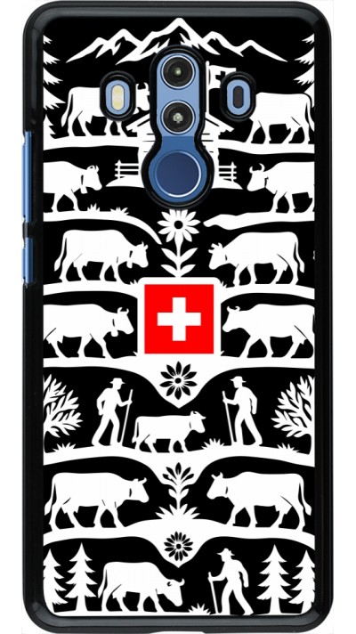 Coque Huawei Mate 10 Pro - Poya Suisse 3 noir