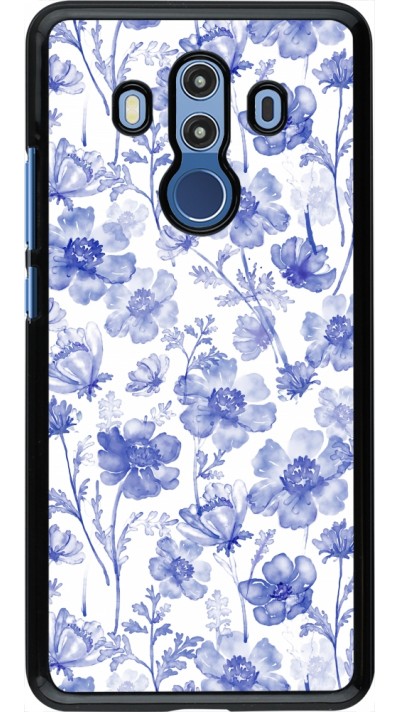 Coque Huawei Mate 10 Pro - Spring 23 watercolor blue flowers