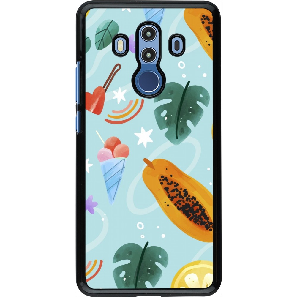 Huawei Mate 10 Pro Case Hülle - Summer 2025 Pattern papaya