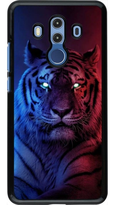 Coque Huawei Mate 10 Pro - Tiger Blue Red