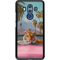 Huawei Mate 10 Pro Case Hülle - Tiger Auto rosa