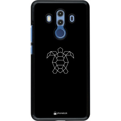 Hülle Huawei Mate 10 Pro - Turtles lines on black