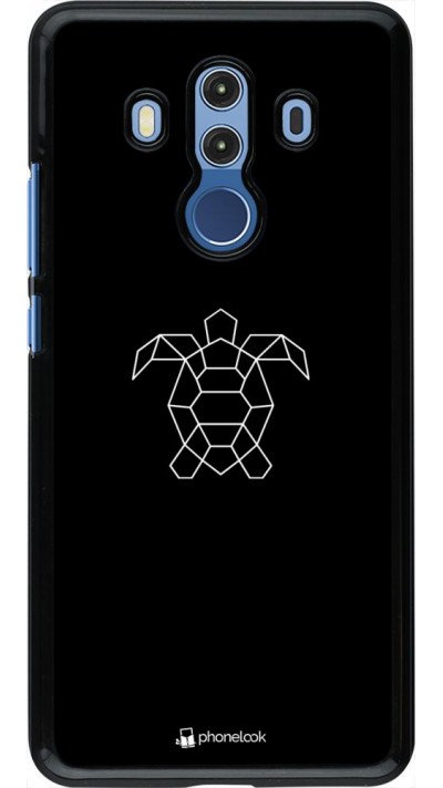 Coque Huawei Mate 10 Pro - Turtles lines on black
