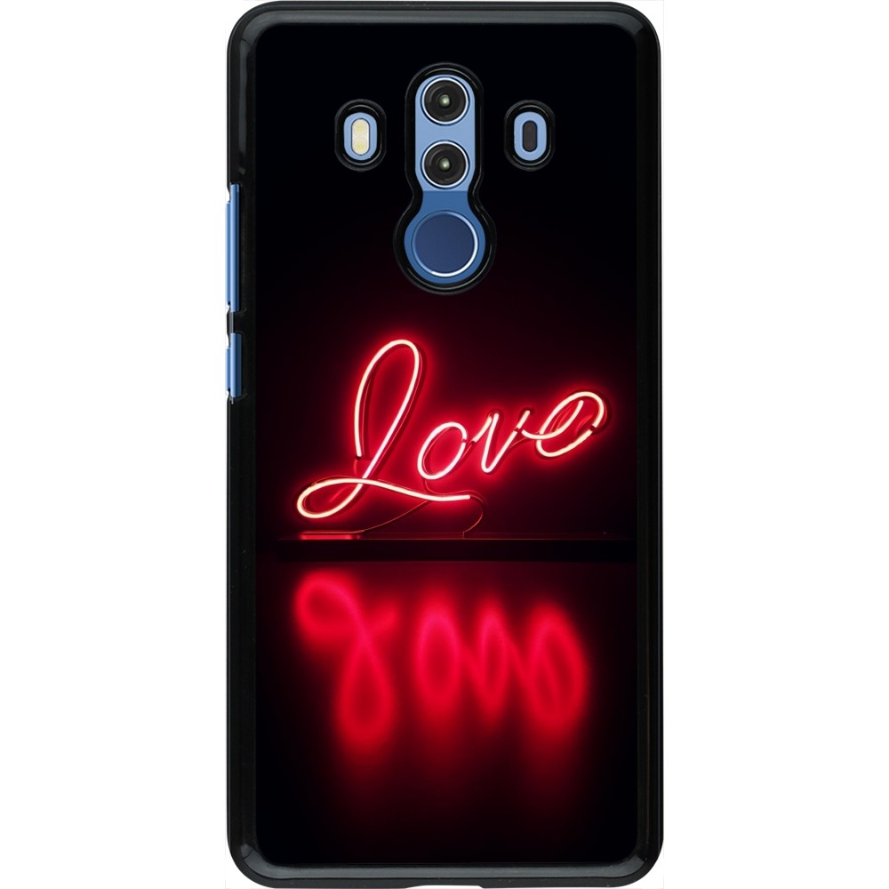 Huawei Mate 10 Pro Case Hülle - Valentine 2025 Neon Liebe