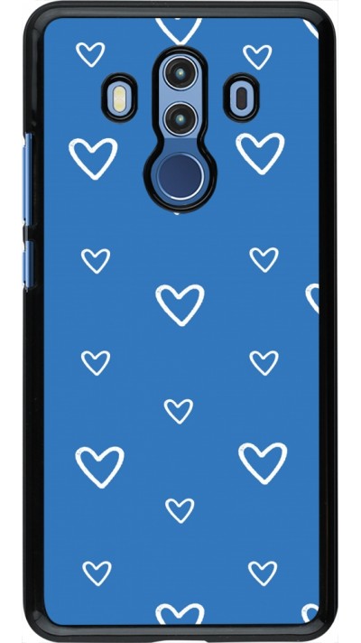 Coque Huawei Mate 10 Pro - Valentine 2023 blue hearts
