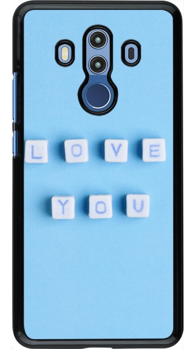 Coque Huawei Mate 10 Pro - Valentine 2023 blue love you