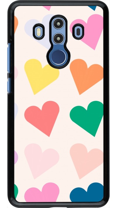 Coque Huawei Mate 10 Pro - Valentine 2023 colorful hearts