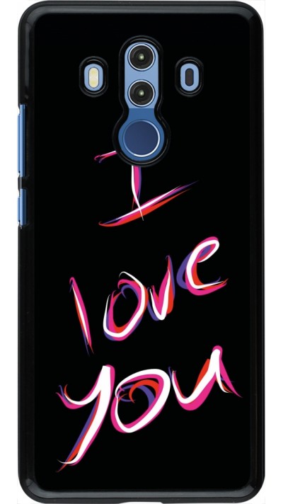 Coque Huawei Mate 10 Pro - Valentine 2023 colorful I love you
