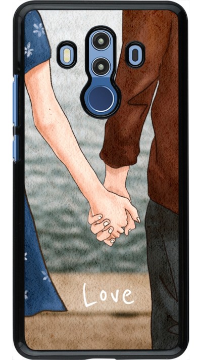 Coque Huawei Mate 10 Pro - Valentine 2023 lovers holding hands