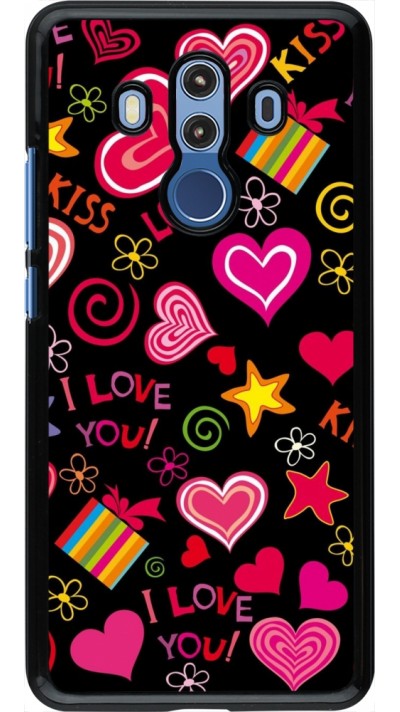 Huawei Mate 10 Pro Case Hülle - Valentine 2023 love symbols