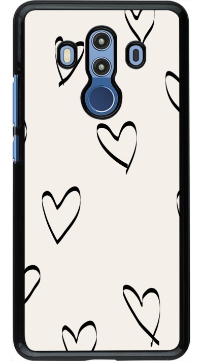 Coque Huawei Mate 10 Pro - Valentine 2023 minimalist hearts