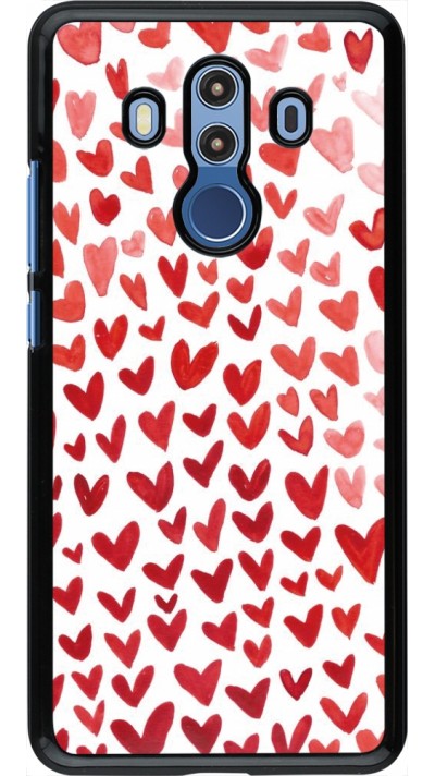 Coque Huawei Mate 10 Pro - Valentine 2023 multiple red hearts