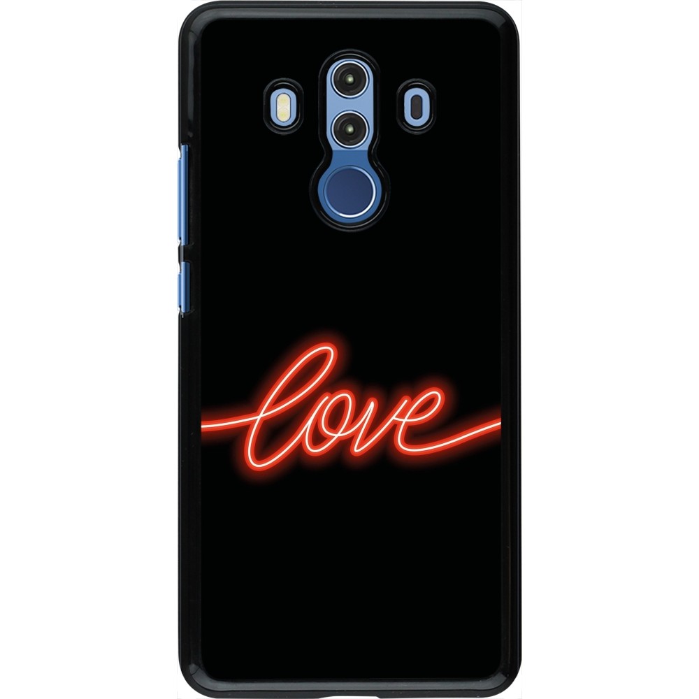 Huawei Mate 10 Pro Case Hülle - Valentine 2023 neon love